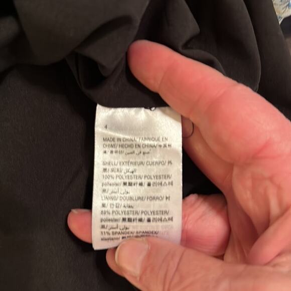 Maison Jules Women’s Fit and Flare Midi with Asymmetrical Ruffle and Hem Size 4 - Picture 7 of 9